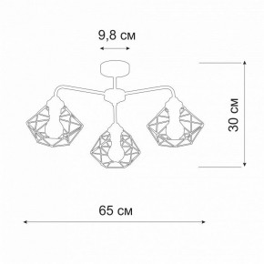 Люстра на штанге Vitaluce V4258 V4258-0/3PL в Можге - mozhga.mebel24.online | фото 2