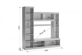 МАКСИ К1 Стенка для гостиной дуб сонома/белое дерево в Можге - mozhga.mebel24.online | фото 1