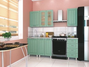 Модульная кухня Луксор клен бирюза в Можге - mozhga.mebel24.online | фото 1
