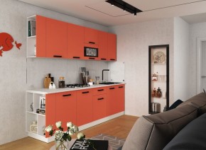 Модульная кухня Осло карбон манго в Можге - mozhga.mebel24.online | фото 1