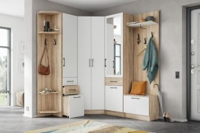 Модульная прихожая Денвер Дуб сонома/Белый в Можге - mozhga.mebel24.online | фото 2