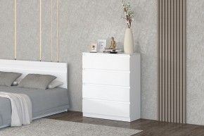 МС "Хилтон" Комод №1 800 (4 ящ.) белый текстурный в Можге - mozhga.mebel24.online | фото