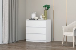 МС "Хилтон" Комод №2 800 (3 ящ.) белый текстурный в Можге - mozhga.mebel24.online | фото