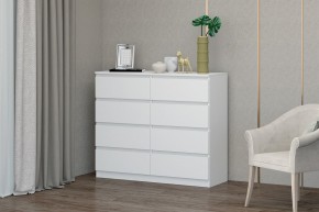 МС "Хилтон" Комод №3 1200 (8 ящ.) белый текстурный в Можге - mozhga.mebel24.online | фото