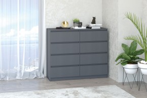 МС "Хилтон" Комод №3 1200 (8 ящ.) графит в Можге - mozhga.mebel24.online | фото