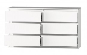 МС "Хилтон" Комод №5 1400 (6 ящ.) белый текстурный в Можге - mozhga.mebel24.online | фото 3