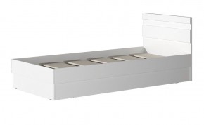 МС "Хилтон" Кровать 0,9 (Белый текстурный) в Можге - mozhga.mebel24.online | фото 2