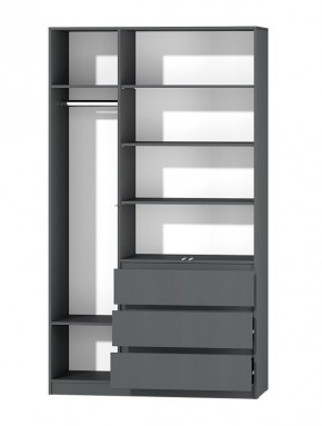 МС "Хилтон" Шкаф №2 1200 (Графит) в Можге - mozhga.mebel24.online | фото 3