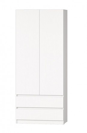 МС "Хилтон" Шкаф №3 900 (Белый текстурный) в Можге - mozhga.mebel24.online | фото 2