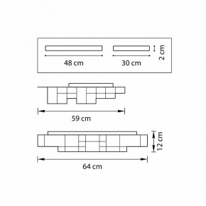 Накладной светильник Lightstar Favo 750161 в Можге - mozhga.mebel24.online | фото 2