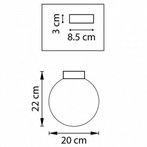 Накладной светильник Lightstar Globo 812021 в Можге - mozhga.mebel24.online | фото 2