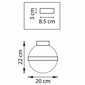 Накладной светильник Lightstar Globo 812111 в Можге - mozhga.mebel24.online | фото 2