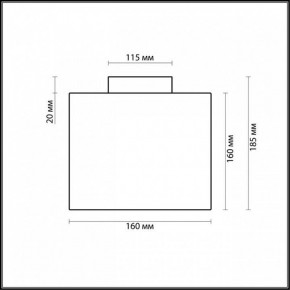 Накладной светильник Odeon Light Cross 2407/1C в Можге - mozhga.mebel24.online | фото 2