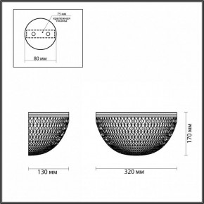 Накладной светильник Odeon Light Malaga 4936/1W в Можге - mozhga.mebel24.online | фото 3