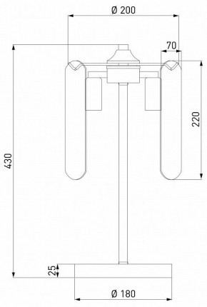 Настольная лампа декоративная Eurosvet Claire 01170/3 золото в Можге - mozhga.mebel24.online | фото 3