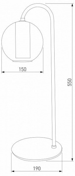 Настольная лампа декоративная Eurosvet Cobble 80508/1 дымчатый в Можге - mozhga.mebel24.online | фото 2