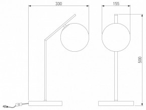 Настольная лампа декоративная Eurosvet Shape 01213/1 хром в Можге - mozhga.mebel24.online | фото 3