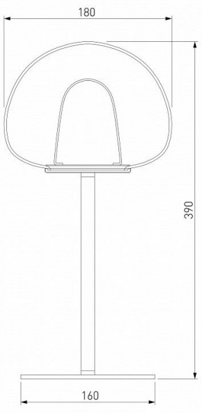 Настольная лампа декоративная Eurosvet Twice 90326/1 черный в Можге - mozhga.mebel24.online | фото 2