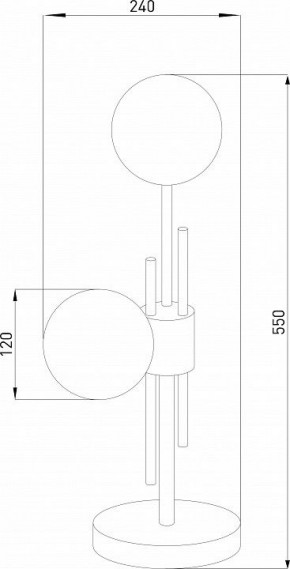 Настольная лампа декоративная Eurosvet Volver 01383/2 латунь в Можге - mozhga.mebel24.online | фото 4