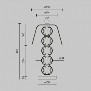 Настольная лампа декоративная Maytoni Amulet MOD555TL-L8G3K в Можге - mozhga.mebel24.online | фото 4