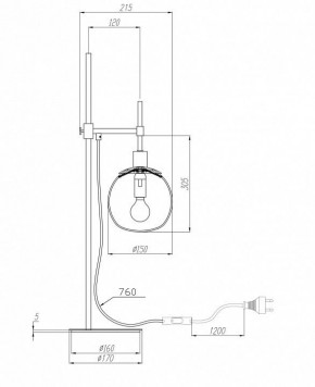 Настольная лампа декоративная Maytoni Erich MOD221-TL-01-G в Можге - mozhga.mebel24.online | фото 3