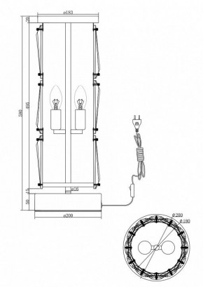 Настольная лампа декоративная Maytoni Puntes MOD043TL-02G в Можге - mozhga.mebel24.online | фото 3