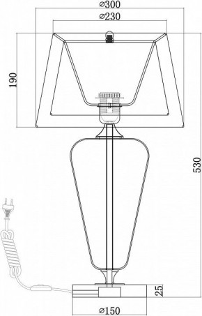 Настольная лампа декоративная Maytoni Verre Z005TL-01CH в Можге - mozhga.mebel24.online | фото 4