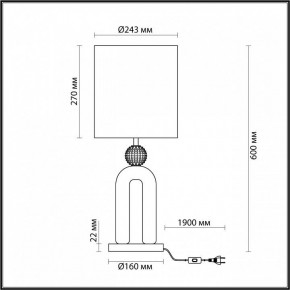 Настольная лампа декоративная Odeon Light Bagel 5410/1T в Можге - mozhga.mebel24.online | фото 4