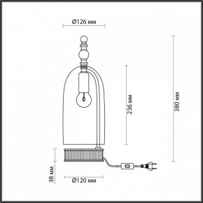 Настольная лампа декоративная Odeon Light Bell 4892/1T в Можге - mozhga.mebel24.online | фото 6