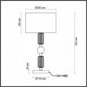 Настольная лампа декоративная Odeon Light Candy 4861/1T в Можге - mozhga.mebel24.online | фото 4