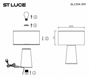 Настольная лампа декоративная ST-Luce Jackie SL1354.504.01 в Можге - mozhga.mebel24.online | фото 4