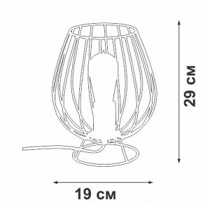Настольная лампа декоративная Vitaluce V4296 V4296-0/1L в Можге - mozhga.mebel24.online | фото 3