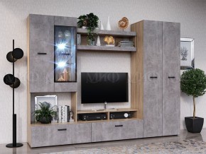 Нэнси New Полка (ЛДСП) Бетон светлый/Сонома в Можге - mozhga.mebel24.online | фото 2