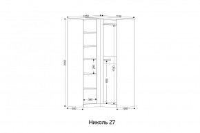 НИКОЛЬ 27 Шкаф угловой в Можге - mozhga.mebel24.online | фото 2