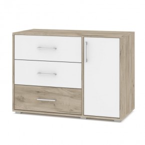 ОЛИВИЯ О63 Комод (дуб серый/белый) в Можге - mozhga.mebel24.online | фото