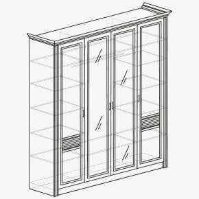 ОРЛЕАН Спальный гарнитур (модульный) ясень белый в Можге - mozhga.mebel24.online | фото 5