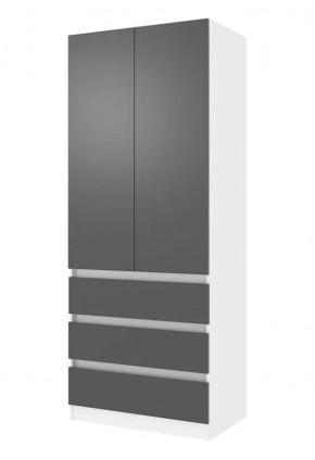 Парус Шкаф 2-х ств. 800 (Белый/Графит) в Можге - mozhga.mebel24.online | фото