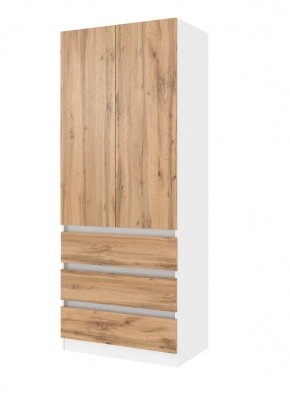ПАРУС Шкаф 2-х ств. 800 (белый/вотан) в Можге - mozhga.mebel24.online | фото