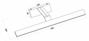 Подсветка для зеркала Maytoni Decart MIR010WL-L12B4K в Можге - mozhga.mebel24.online | фото 3