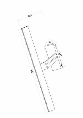Подсветка для зеркала Maytoni Decart MIR010WL-L12W4K в Можге - mozhga.mebel24.online | фото 3
