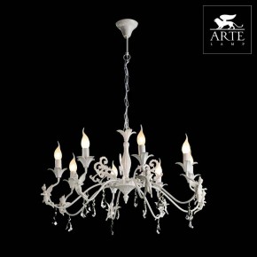 Подвесная люстра Arte Lamp Angelina A5349LM-8WH в Можге - mozhga.mebel24.online | фото 2