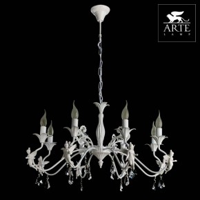 Подвесная люстра Arte Lamp Angelina A5349LM-8WH в Можге - mozhga.mebel24.online | фото 4