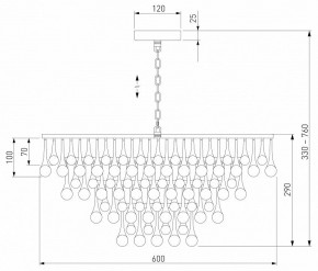 Подвесная люстра Bogate-s Gutta 476/8 в Можге - mozhga.mebel24.online | фото 5
