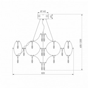 Подвесная люстра Bogate-s Tense 443/1 в Можге - mozhga.mebel24.online | фото 7