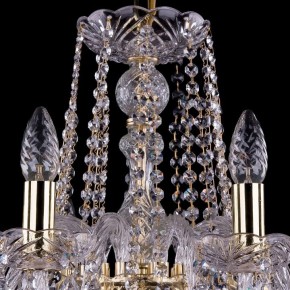 Подвесная люстра Bohemia Ivele Crystal 1402 1402/10/240/G/Leafs в Можге - mozhga.mebel24.online | фото 4