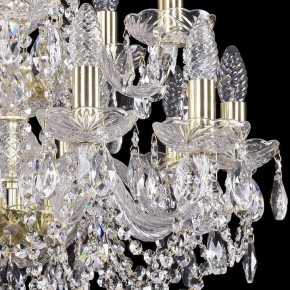 Подвесная люстра Bohemia Ivele Crystal 1402 1402/10+5/195/2d/G в Можге - mozhga.mebel24.online | фото 2