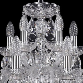 Подвесная люстра Bohemia Ivele Crystal 1402 1402/12+6/240/Ni в Можге - mozhga.mebel24.online | фото 4