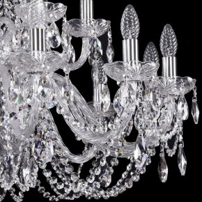 Подвесная люстра Bohemia Ivele Crystal 1402 1402/12+6/300/2d/Ni в Можге - mozhga.mebel24.online | фото 2