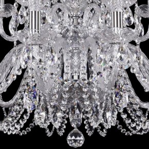 Подвесная люстра Bohemia Ivele Crystal 1402 1402/12+6/300/2d/Ni в Можге - mozhga.mebel24.online | фото 3