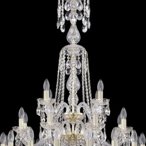 Подвесная люстра Bohemia Ivele Crystal 1402 1402/16+8+4/300/XL-123/3D/G в Можге - mozhga.mebel24.online | фото 5